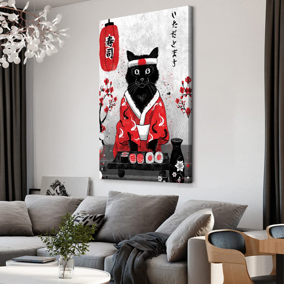 Amazon.co.jp: 和風壁画 浮世絵 食べ物 寿司屋 装飾画 日本料理店